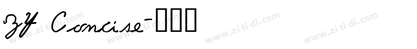 ZY Concise字体转换